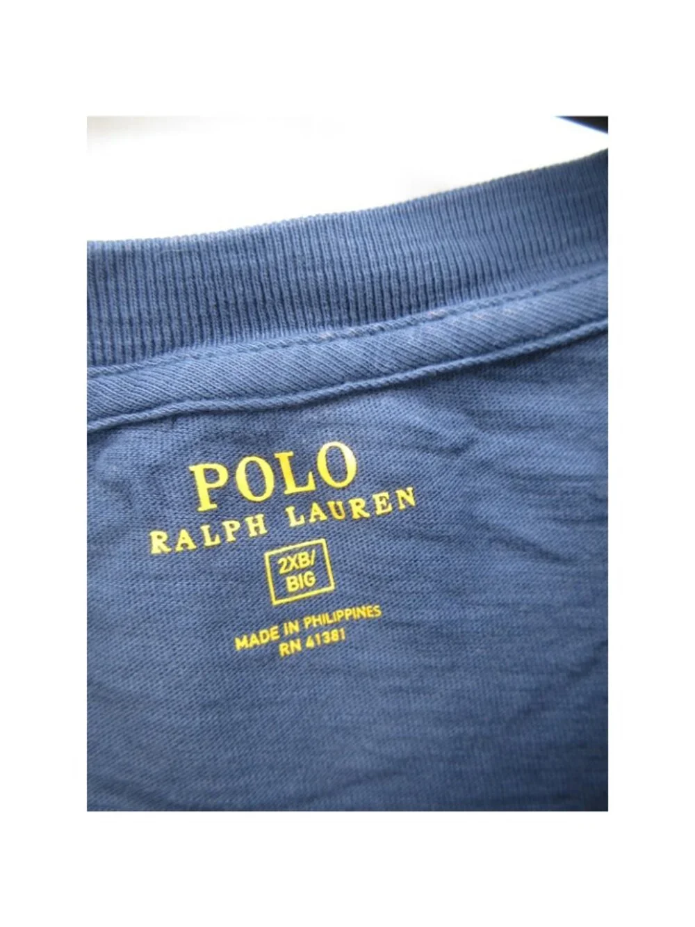 Polo Ralph Lauren Shirt 2XB Big Graphic Crest Shield Single Stitch *